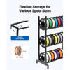 VEVOR 3D Printer Filament Storage Rack, 5 Tier Heavy Duty Storage Shelves for 3D Printing Filaments, Filament Spool Holders Racks for 3D Printing Studio, Home Studio, Office, Workshop (Shelf Only)