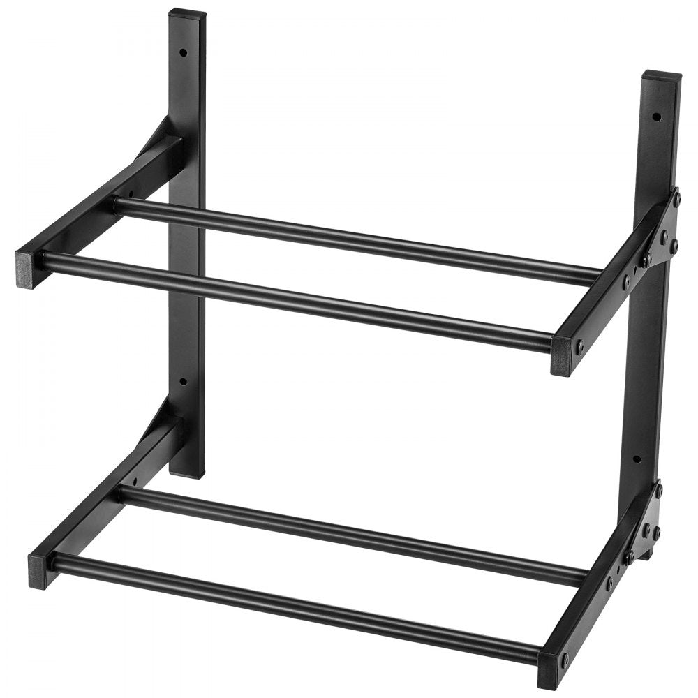 VEVOR Wall Mount Printer Filament Storage Rack, 2-Tier Wall Bracket Storage Shelf, Rolling Filament Spool Holders Racks with Wheels, Filaments Organzied for 3D Printing Studio, Workshop (Shelf Only)