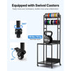 VEVOR 3D Printer Filament Storage Rack, 4-Tier 3D Printer Stand with Filament Storage, Spools Holder Racks Cart with Wheels, Filaments Organzied for 3D Printing Station, Office, Workshop (Shelf Only)
