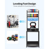 VEVOR 3D Printer Filament Storage Rack, 4-Tier 3D Printer Stand with Filament Storage, Spools Holder Racks Cart with Wheels, Filaments Organzied for 3D Printing Station, Office, Workshop (Shelf Only)