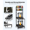 VEVOR 3D Printer Filament Storage Rack, 4-Tier 3D Printer Stand with Filament Storage, Spools Holder Racks Cart with Wheels, Filaments Organzied for 3D Printing Station, Office, Workshop (Shelf Only)