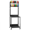 VEVOR 3D Printer Filament Storage Rack, 4-Tier 3D Printer Stand with Filament Storage, Spools Holder Racks Cart with Wheels, Filaments Organzied for 3D Printing Station, Office, Workshop (Shelf Only)