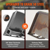 VEVOR skid steer plate upgraded to Grade 50 steel - durability comparison graphic