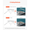 VEVOR 3 Bow Boat Bimini Tops, 600D Polyester Canopy with Aluminum Alloy Frame, Waterproof & Sun Shade Boat Awning Canopy with Storage Bag, 2 Support Poles, 4 Straps, 6'Lx(67"-72")Wx46"H, Light Grey