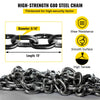 VEVOR Chain Sling, 5/16 inch x 10 ft Lifting Chains with Hooks, G80 Engine Chain Hoist Lifts, 11000 lbs/5 Ton Capacity Lifting Sling Chains for Engine Hoist, Engine Lift Chain with 4 Leg Grab Hooks