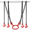 VEVOR Chain Sling, 5/16 inch x 10 ft Lifting Chains with Hooks, G80 Engine Chain Hoist Lifts, 11000 lbs/5 Ton Capacity Lifting Sling Chains for Engine Hoist, Engine Lift Chain with 4 Leg Grab Hooks