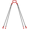 VEVOR Chain Sling, 5/16 inch x 10 ft Lifting Chains with Hooks, G80 Engine Chain Hoist Lifts, 11000 lbs/5 Ton Capacity Lifting Sling Chains for Engine Hoist, Engine Lift Chain with 4 Leg Grab Hooks