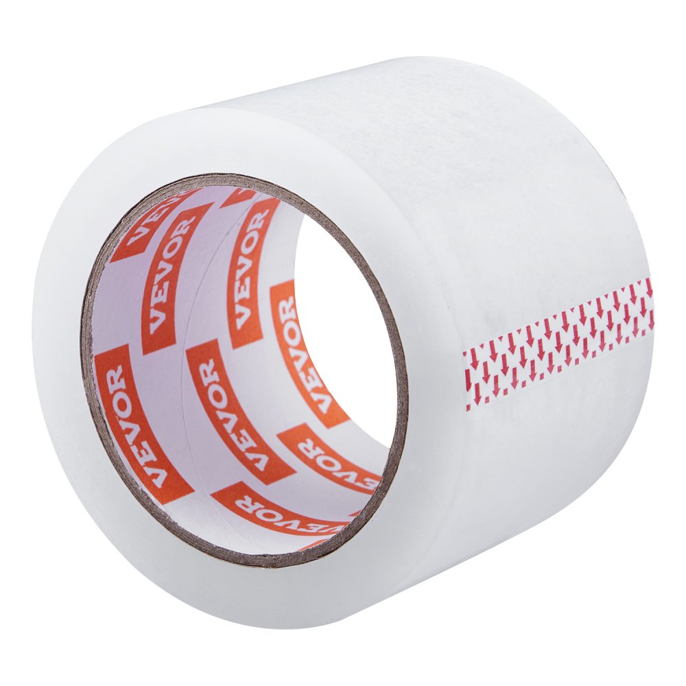 VEVOR Clear Packing Tape, 3 inches Core, 24 Rolls 3 Inches x 65 Yards Packing Tape, 2.7 Mil Thick, Heavy Duty Packaging Tape Designed for Moving, Storage and Packing, Shipping and Mailing, Office