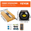 VEVOR Police Siren PA System, 400W 8 Sound Loud Car Warning, Police Fire Emergency Alarm Fire Siren, 2 Horn PA Speaker MIC System Vehicle Siren