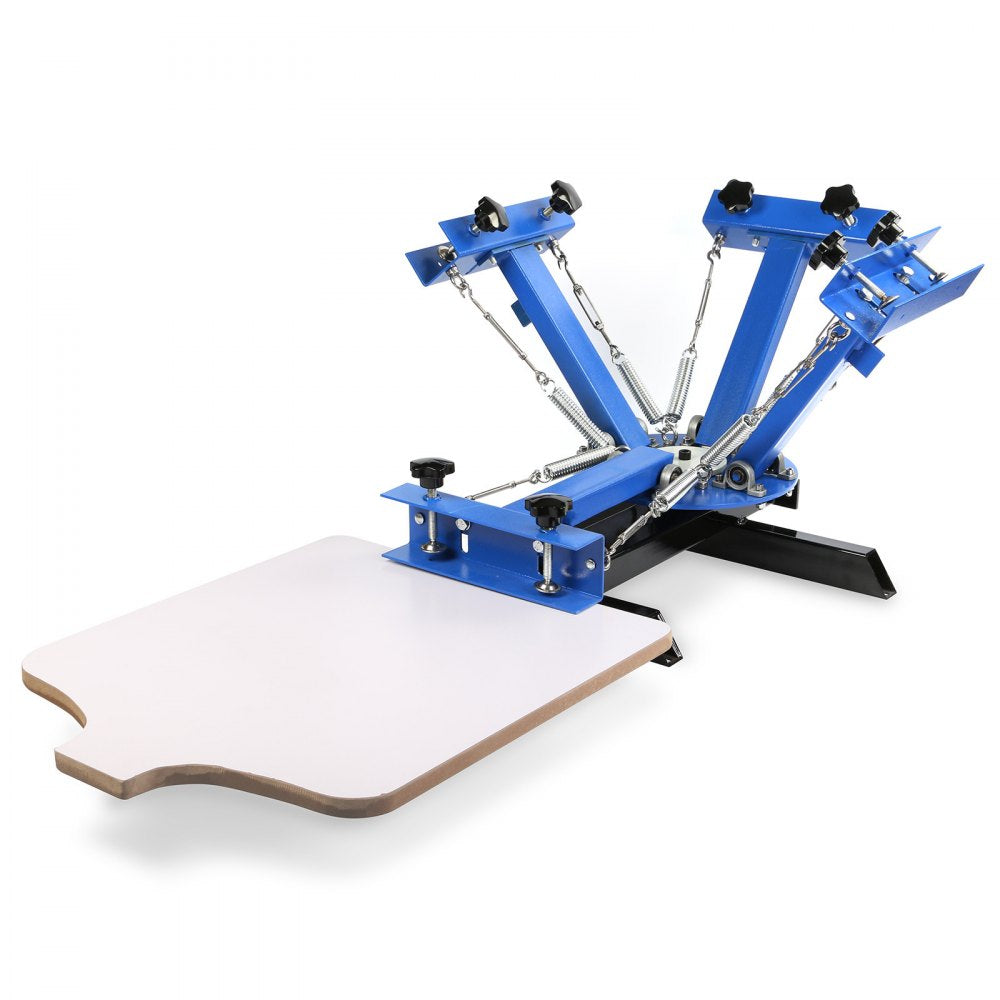 VEVOR 4 Color 1 Station Silk Screen Printing Press Printer Flash Dryer With Electrical Heating