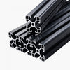 VEVOR 4PCS 23.6 in (600 mm) T Slot 4040 Aluminum Extrusion Profile, European Standard Anodized Linear Rail, High-Strength Extruded Aluminum Rail for 3D Printer, CNC Machine DIY, Laser Engraving, Black