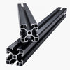 VEVOR 4PCS 23.6 in (600 mm) T Slot 4040 Aluminum Extrusion Profile, European Standard Anodized Linear Rail, High-Strength Extruded Aluminum Rail for 3D Printer, CNC Machine DIY, Laser Engraving, Black