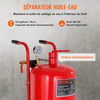 VEVOR 10Gal/40L Sandblaster Equipped with Nozzle Shut-Off Valve Pressure Gauge Ceramic Nozzle 2.5m Hose Filling Funnel Watertrap 6\" Rubber Wheels Grit Power Sand Blasters Portable Sandblasting Equipm