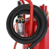 VEVOR 10Gal/40L Sandblaster Equipped with Nozzle Shut-Off Valve Pressure Gauge Ceramic Nozzle 2.5m Hose Filling Funnel Watertrap 6\" Rubber Wheels Grit Power Sand Blasters Portable Sandblasting Equipm
