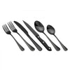 VEVOR 48-Piece Black Silverware Set with Steak Knives, Food-Grade Stainless Steel Flatware Utensils for 8, Mirror Finished Cutlery Set, Dishwasher Safe Eating Tableware for Kitchen Home, Service for 8