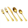 VEVOR 60-Piece Gold Silverware Set, Food-Grade Stainless Steel Flatware Utensils for 12, Mirror Finished Cutlery Set, Dishwasher Safe Eating Tableware for Kitchen Home, Include Knife Fork Spoon