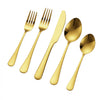 VEVOR 60-Piece Gold Silverware Set, Food-Grade Stainless Steel Flatware Utensils for 12, Mirror Finished Cutlery Set, Dishwasher Safe Eating Tableware for Kitchen Home, Include Knife Fork Spoon