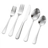 VEVOR 30-Piece Silverware Set, Food-Grade Stainless Steel Flatware Utensils, Mirror Finished Cutlery Set, Dishwasher Safe Eating Tableware for Kitchen Home, Service for 6, Include Knife Fork Spoon
