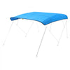 VEVOR 4 Bow Boat Bimini Tops, 600D Polyester Canopy, Waterproof & Sun Protection Boat Awning Canopy with Storage Bag, Bimini Top Replacement, 96"Lx(91"-96")W, Pacific Blue (Support Frame Not Included)
