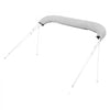 VEVOR 4 Bow Boat Bimini Tops, 600D Polyester Canopy, Waterproof & Sun Protection Boat Awning Canopy with Storage Bag, Bimini Top Replacement, 96"Lx(91"-96")W, Light Grey (Support Frame Not Included)