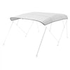 VEVOR 4 Bow Boat Bimini Tops, 600D Polyester Canopy, Waterproof & Sun Protection Boat Awning Canopy with Storage Bag, Bimini Top Replacement, 96"Lx(91"-96")W, Light Grey (Support Frame Not Included)