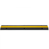 VEVOR 4 Pack of 1-Channel Rubber Cable Protector Ramps Heavy Duty 22046Lbs Load Capacity Cable Wire Cord Cover Ramp Speed Bump Driveway Hose Cable Ramp Protective Cover