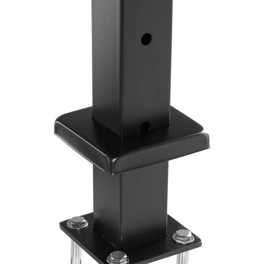 VEVOR 4-Pack Cable Railing Post, 42" x 2" x 2" Steel Horizontal Hole Deck Railing Post, 13 Pre-Drilled Holes, SUS304 Stainless Steel Cable Rail Post with Horizontal and Curved 4JZLGZ106755EAEN9V0