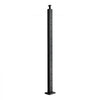 VEVOR 4-Pack Cable Railing Post, 42x1x2 In Horizontal-Hole Deck Railing Post with Pre-Drilled Holes, Stainless Steel Cable Rail Post with Horizontal and Curved Bracket, Black, 4JZLGZXHS106REP67001V0