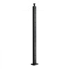 VEVOR 4-Pack Cable Railing Post, 42x2x2 In Horizontal-Hole Deck Railing Post with Pre-Drilled Holes, Stainless Steel Cable Rail Post with Horizontal and Curved Bracket, Black, 4JZLGZXHS106URZU0001V0