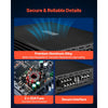 VEVOR 4 Channel Car Audio Amplifier 2 Ohm Stable Bridgeable Class A/B Full Range Amp Max Power 4 x 200W @ 4 Ohm / 4 x 400W @ 2 Ohm for Car SUV Truck Off-Road