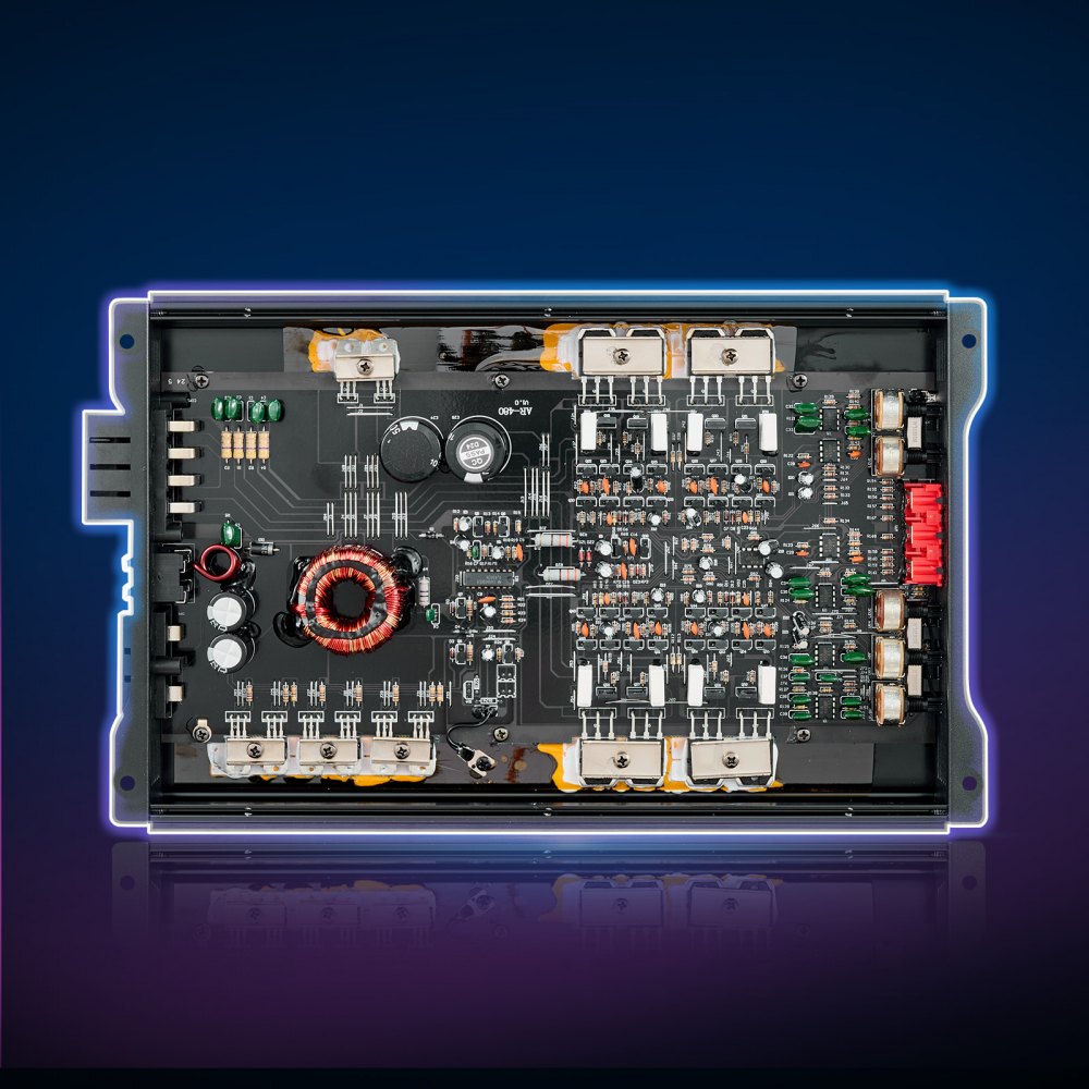 VEVOR 4 Channel Car Audio Amplifier 2 Ohm Stable Bridgeable Class A/B Full Range Amp Max Power 4 x 250W @ 4 Ohm / 4 x 500W @ 2 Ohm for Car SUV Truck Off-Road