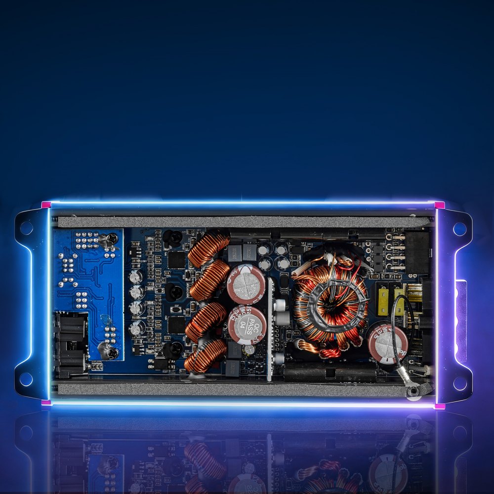 VEVOR 4 Channel Car Audio Amplifier 2 Ohm Stable Bridgeable Class D Full Range Amp Max Power 4 x 272W @ 4 Ohm / 4 x 400W @ 2 Ohm for Car SUV Truck Off-Road