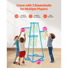 VEVOR Kids Basketball Hoop, 4-Hoop Child Basketball Hoops, Portable Basketball Stand with Adjustable Heights and 3 Balls, Indoor and Outdoor Basketball Toy Set for Children of All Ages, Boys & Girls