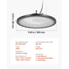 VEVOR 20 Pack LED High Bay Lights, 5000K 150W 21000LM Super Bright UFO LED Warehouse Shop Lights, IP65 Waterproof, 100-277V Wide Voltage for Warehouse Workshop Factory Gym Garage Barn, Black