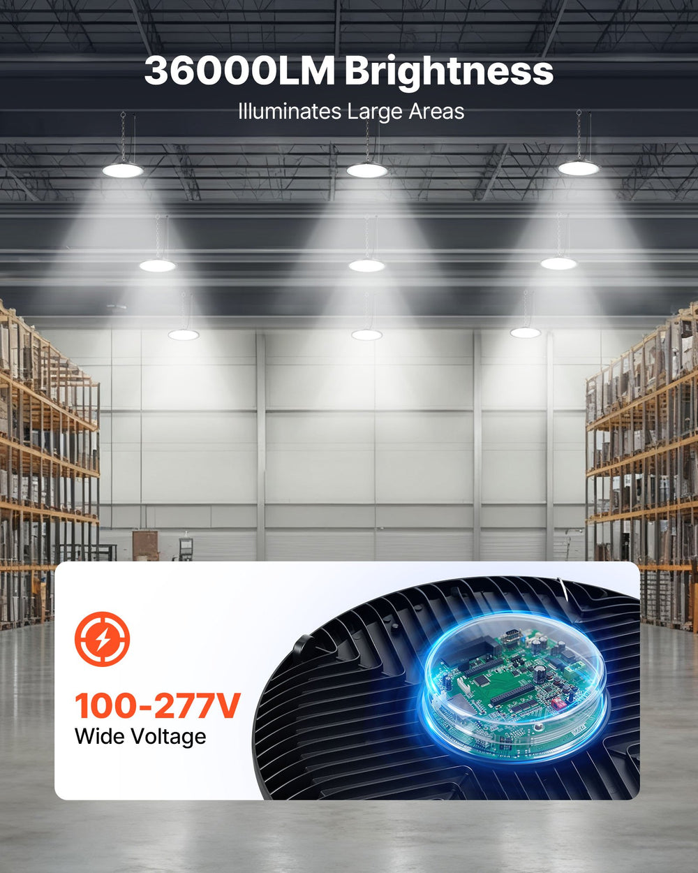 VEVOR 6 Pack LED High Bay Lights - Image 1