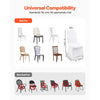 VEVOR Stretch Spandex Folding Chair Covers, Universal Fitted Chair Cover, Removable Washable Protective Slipcovers, for Wedding, Holiday, Banquet, Party, Celebration, Dining (50PCS White)