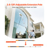 VEVOR Telescopic Extension Pole, 3.8-12 FT Multi-Purpose Extendable Pole, Sturdy Aluminum Alloy Paint Pole Extension with Flip-Lock Design, High Reach Roller Stick for Painting, Dusting and Cleaning
