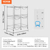 VEVOR 3 Tiers Water Jug Holder, 5 Gallon Water Bottle Holder, Double Row Water Bottle Rack for 6 Bottles, Heavy Duty Water Jug Rack for Kitchen, Office, Living Room, Silver
