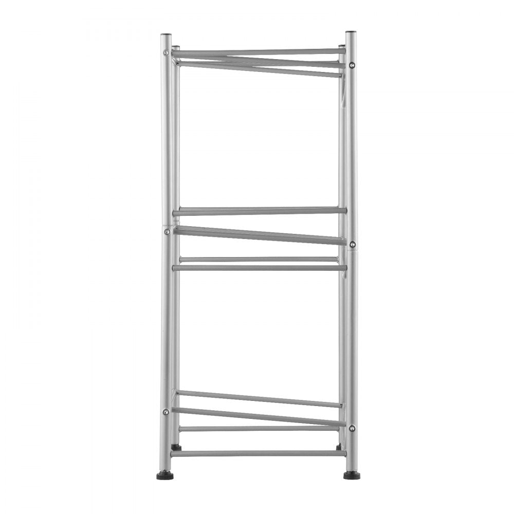 VEVOR 3 Tiers Water Jug Holder, 5 Gallon Water Bottle Holder, Single Row Water Bottle Rack for 3 Bottles, Heavy Duty Water Jug Rack for Kitchen, Office, Living Room, Silver