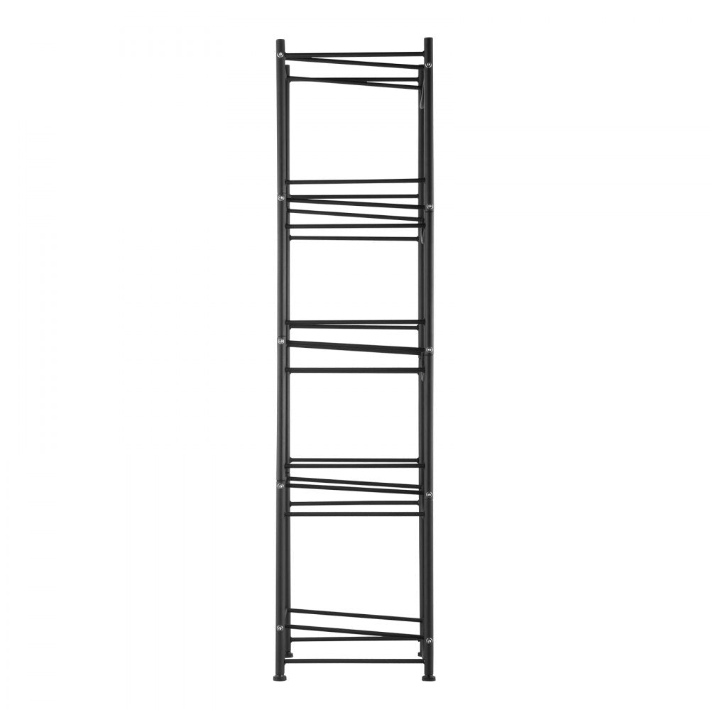 VEVOR 5 Tiers Water Jug Holder, 5 Gallon Water Bottle Holder, Single Row Water Bottle Rack for 5 Bottles, Heavy Duty Water Jug Rack for Kitchen, Office, Living Room, Black