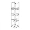 VEVOR 5 Tiers Water Jug Holder, 5 Gallon Water Bottle Holder, Single Row Water Bottle Rack for 5 Bottles, Heavy Duty Water Jug Rack for Kitchen, Office, Living Room, Black