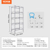 VEVOR 5 Tiers Water Jug Holder, 5 Gallon Water Bottle Holder, Double Row Water Bottle Rack for 10 Bottles, Heavy Duty Water Jug Rack for Kitchen, Office, Living Room, Silver Gray