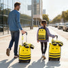 VEVOR Kids Luggage Set, 5 Piece, 18 Inch Hardside Rolling Wheels Suitcase with Backpack & U-shape Pillow, Bee Kids Carry on Luggage Set, Holiday Birthday Gift for Girls Boys, Airline Approved