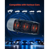VEVOR Car Audio Amplifier, 5-Channel Bridgeable Car Amplifier, Multichannel Class D Stereo Amp, Max. 4 x 100W at 4 Ohms / 4 x 200W at 2 Ohms + 1 x 1000W at 2 Ohms / 1 x 500W at 4 Ohms, for Vehicles