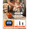 VEVOR 5T Electric Hydraulic Car Jack with Built-in Air Pump & Impact Wrench, Remote Control Floor Lift Jack, 6.1-17.7 in Lifting Height, Portable Tire Change Tool Inflator Pump for SUV Sedan Pickup