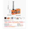 VEVOR 5T Electric Hydraulic Car Jack with Built-in Air Pump & Impact Wrench, Remote Control Floor Lift Jack, 6.1-17.7 in Lifting Height, Portable Tire Change Tool Inflator Pump for SUV Sedan Pickup