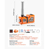 VEVOR 5T Electric Hydraulic Car Jack with Built-in Air Pump & Impact Wrench, 12V Floor Lift Jack, 6.1-17.7 in Lift Height, Portable Tire Change Tool Inflator Pump with LED Light for SUV Sedan Pickup