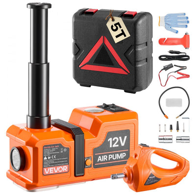 Vevor Electric Hydraulic Car Jack 5T 12V Floor Lift Jack Kit New