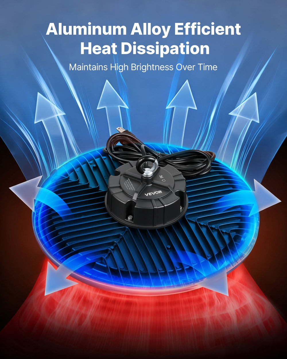 Aluminum alloy efficient heat dissipation graphic for high bay light