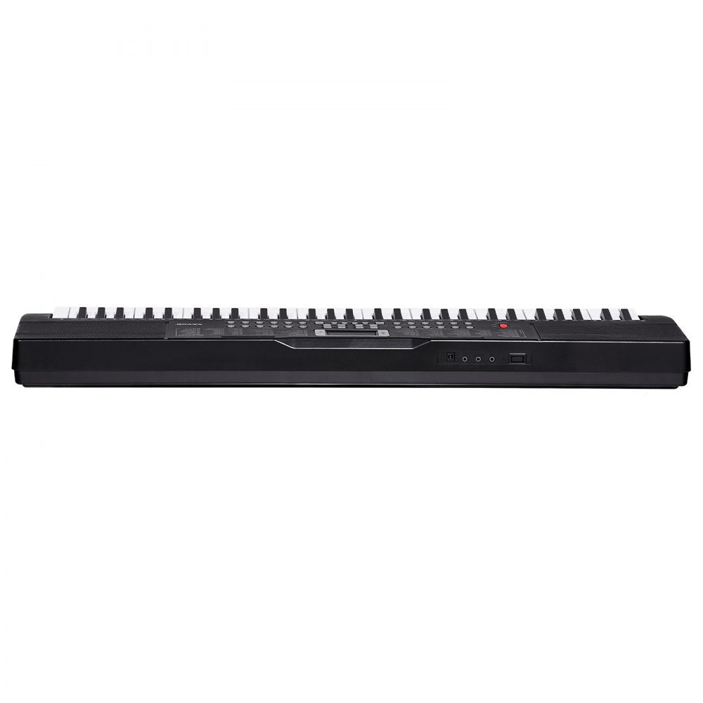VEVOR 61 Key Digital Keyboard Piano, 200 Tones 200 Rhythms, Electric Portable Piano Keyboard Kit with 60 Demo Songs Built-In Dual Speakers Headphones, Piano Stickers for Beginners Learning
